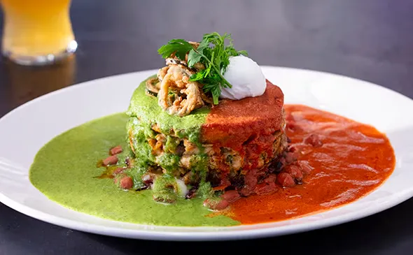 CHICKEN ENCHILADA STACK