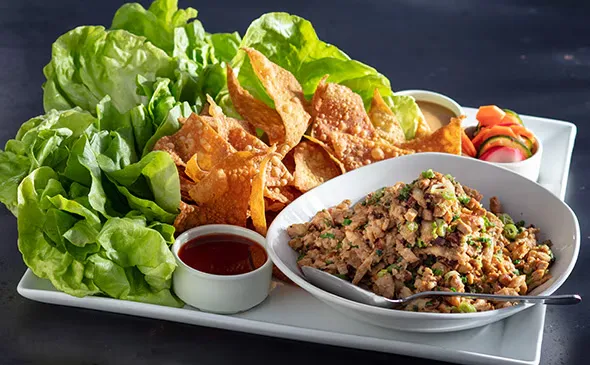 CHICKEN LETTUCE WRAPS PLATTER