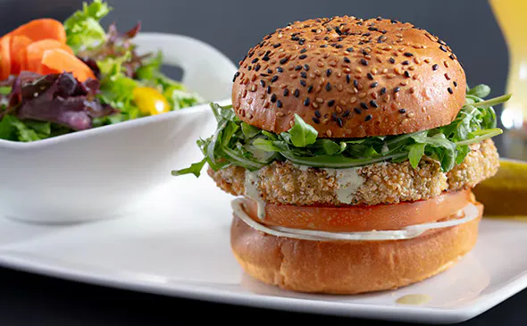 MEDITERRANEAN VEGGIE BURGER