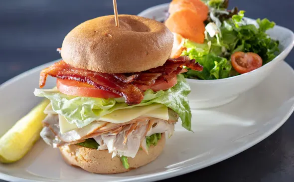 STACKED TURKEY CLUB SANDWICH